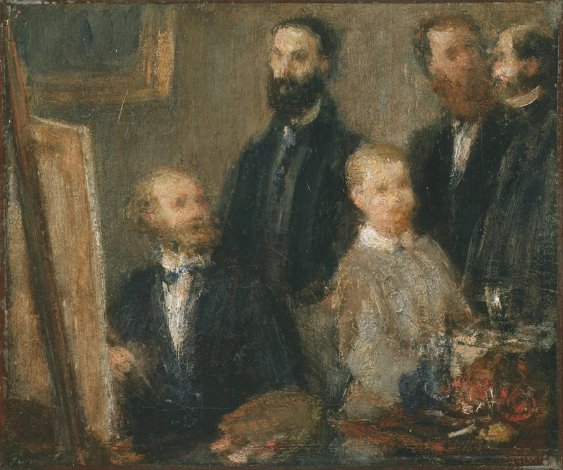 Manet i sin ateljé - Henri Fantin-Latour