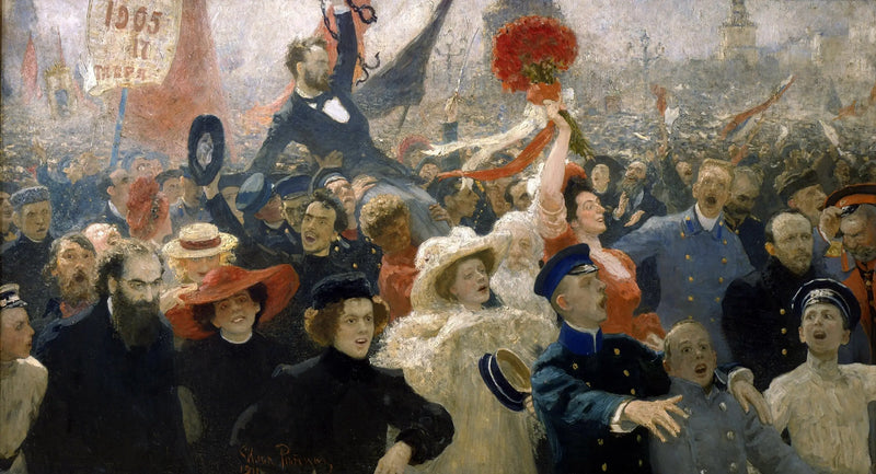 Manifestationen den 17 oktober 1905 - Ilya Repin