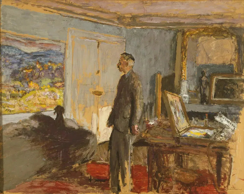 Modell för ett porträtt av Bonnard - Édouard Vuillard
