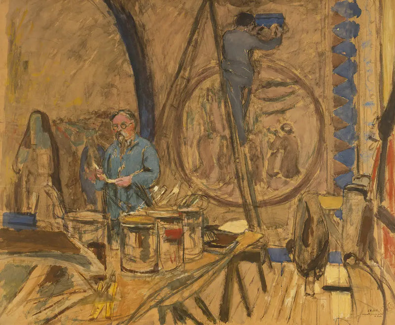 Modell för ett porträtt av Denis - Édouard Vuillard