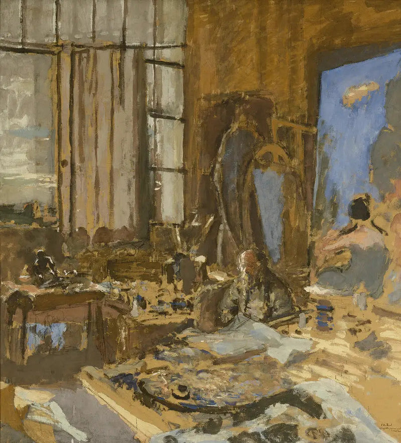 Modell för ett porträtt av K.X. Roussel - Édouard Vuillard