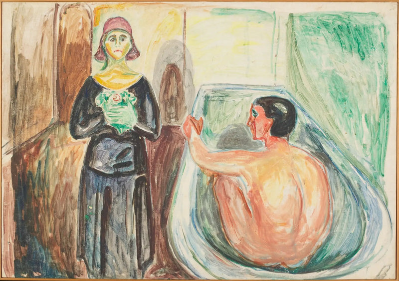 Marat i badet och Charlotte Corday - Edvard Munch