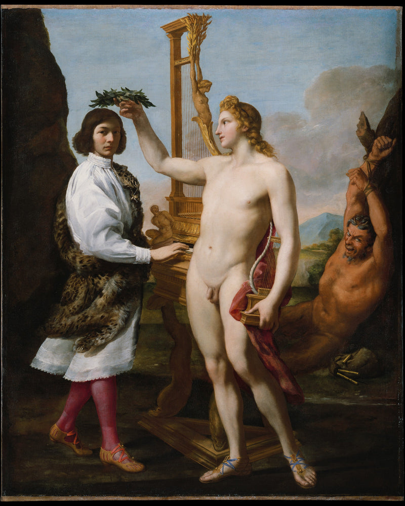 Marcantonio Pasqualini (1614-1691) krönt av Apollon - Andrea Sacchi