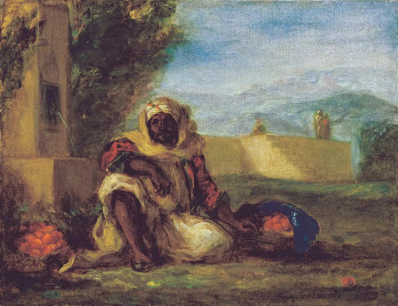 Apelsinhandlare i Marocko - Eugène Delacroix