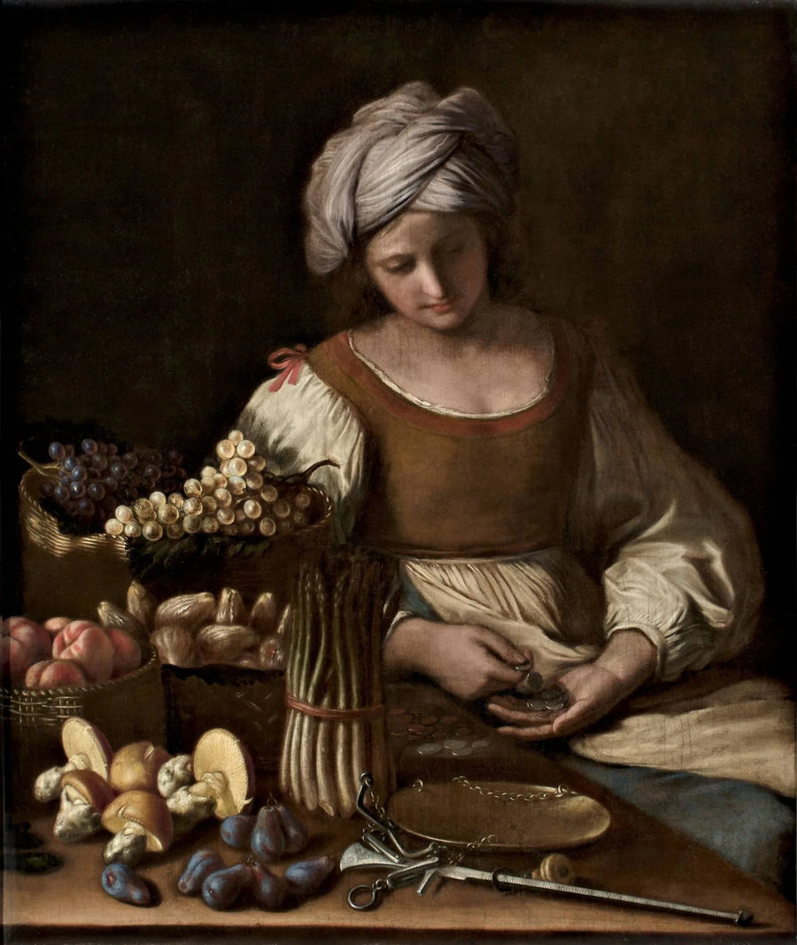 Grönsaksförsäljare - Guercino