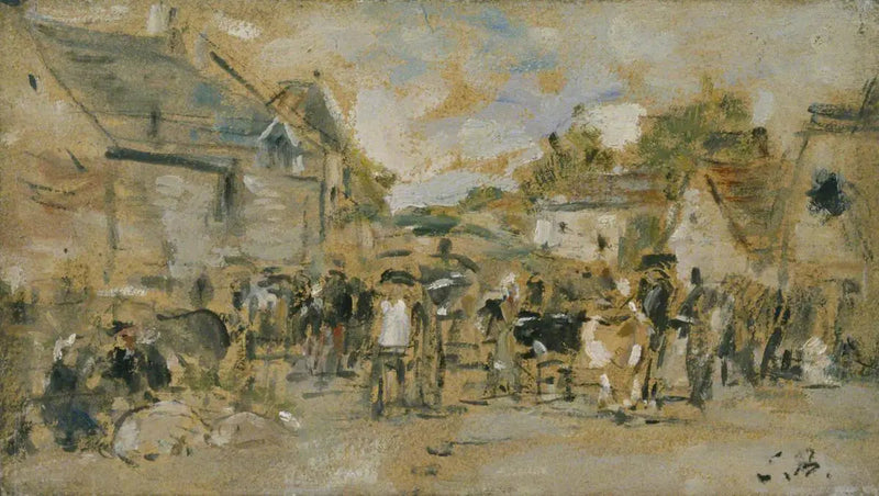 Bygatan - Eugène Boudin
