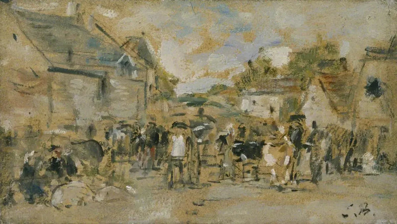 Bygatan - Eugène Boudin