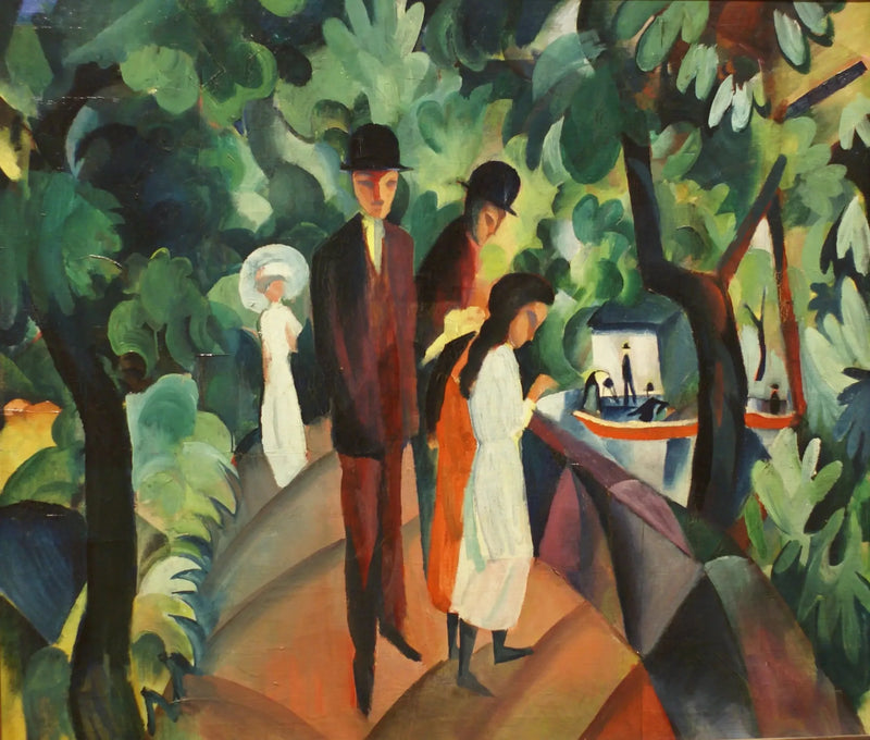 Gå på bron - August Macke