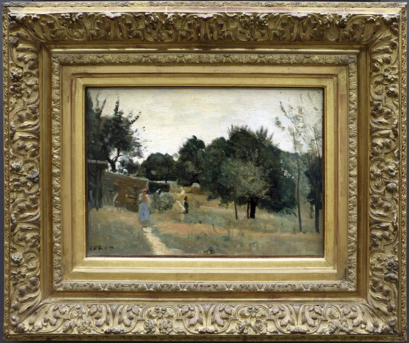 Marcoussis. En fruktträdgård på morgonen - Jean-Baptiste Camille Corot