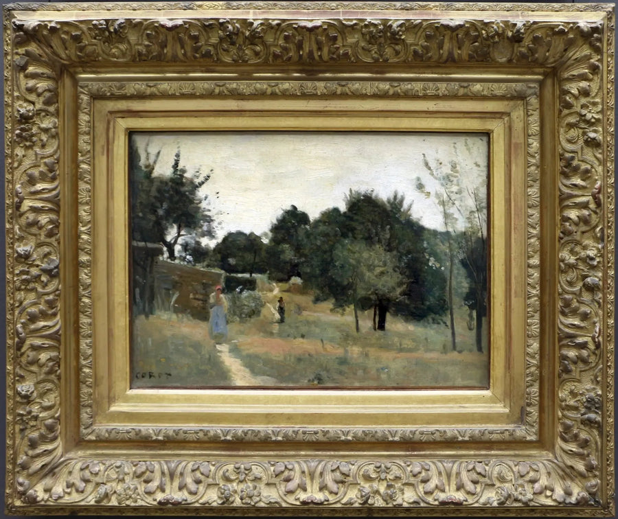 Marcoussis. En fruktträdgård på morgonen - Jean-Baptiste Camille Corot