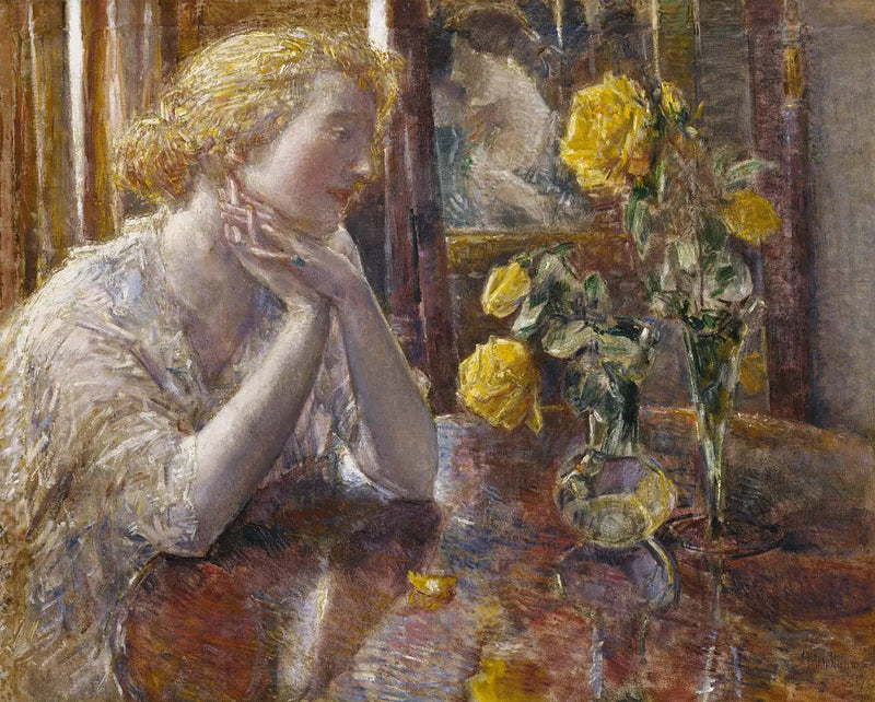 Maréchal Niel Rosor - Childe Hassam
