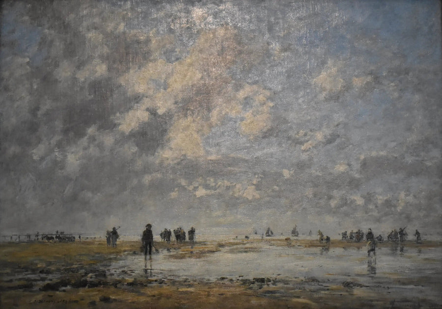 Lågvatten vid Étaples - Eugène Boudin
