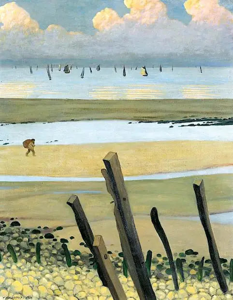 Lågvatten i Villerville - Félix Vallotton