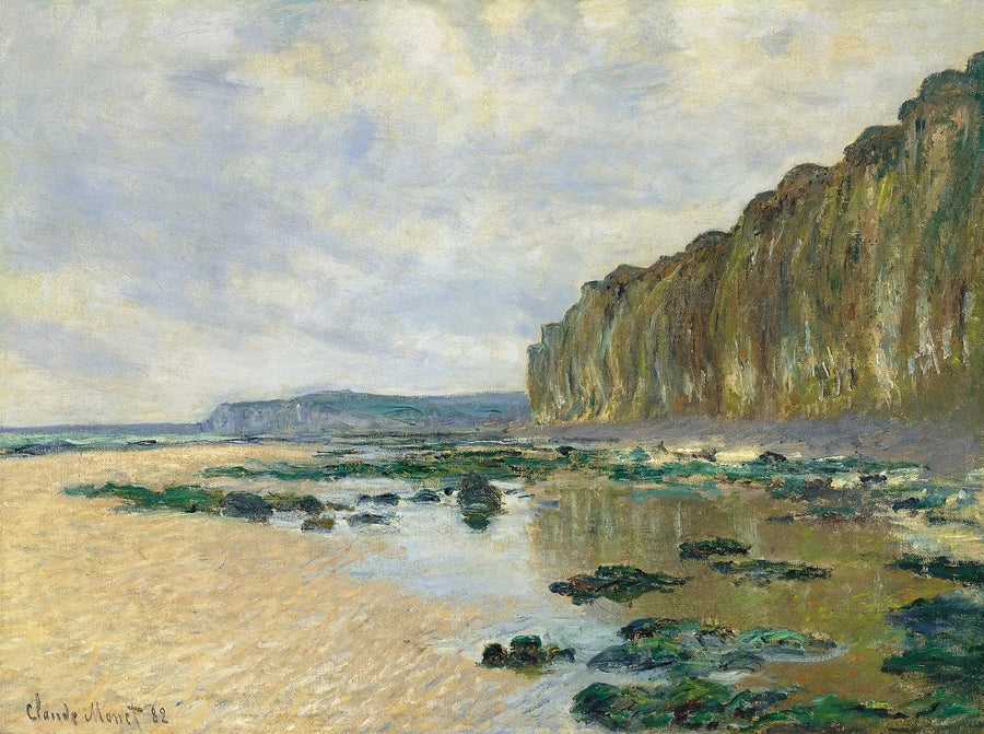 Lågvatten framför Varengeville - Claude Monet