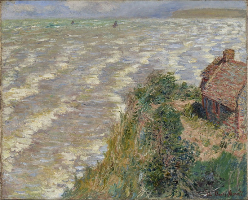 Stigande tidvatten i Pourville W740 - Claude Monet
