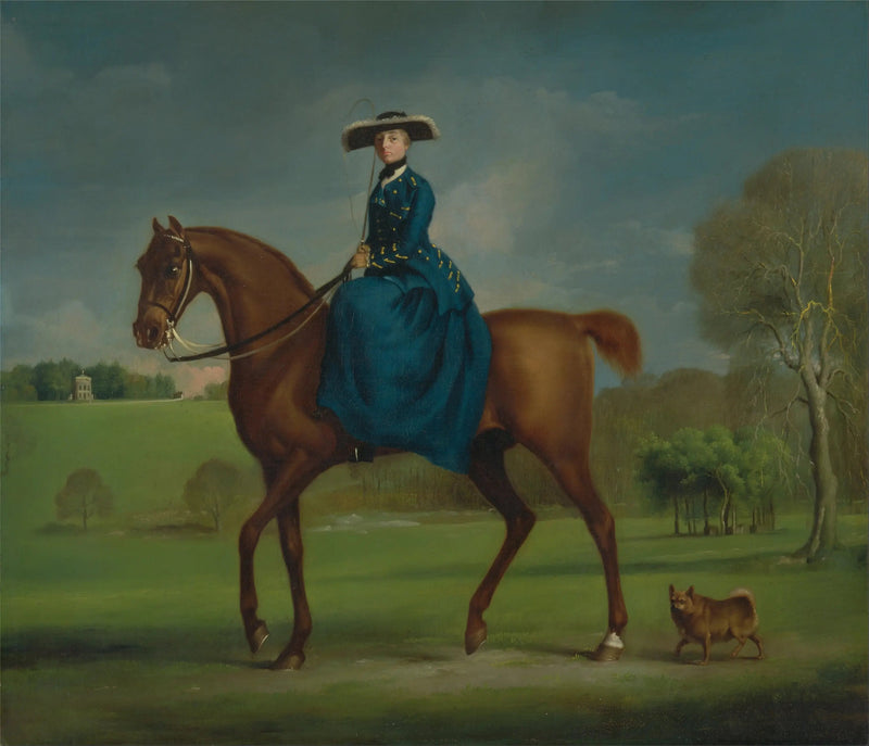 Margaret Newton (född Coningsby), grevinna av Coningsby i Charlton Hunt-kostym - George Stubbs