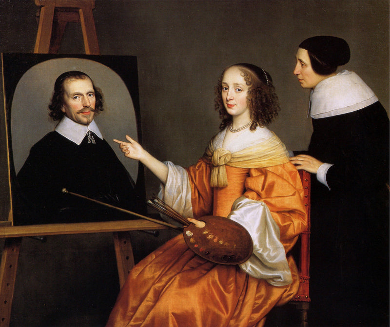 Margareta Maria de Roodere och hennes föräldrar, Gerard de Roodere och Maria van Putten - Gerrit van Honthorst