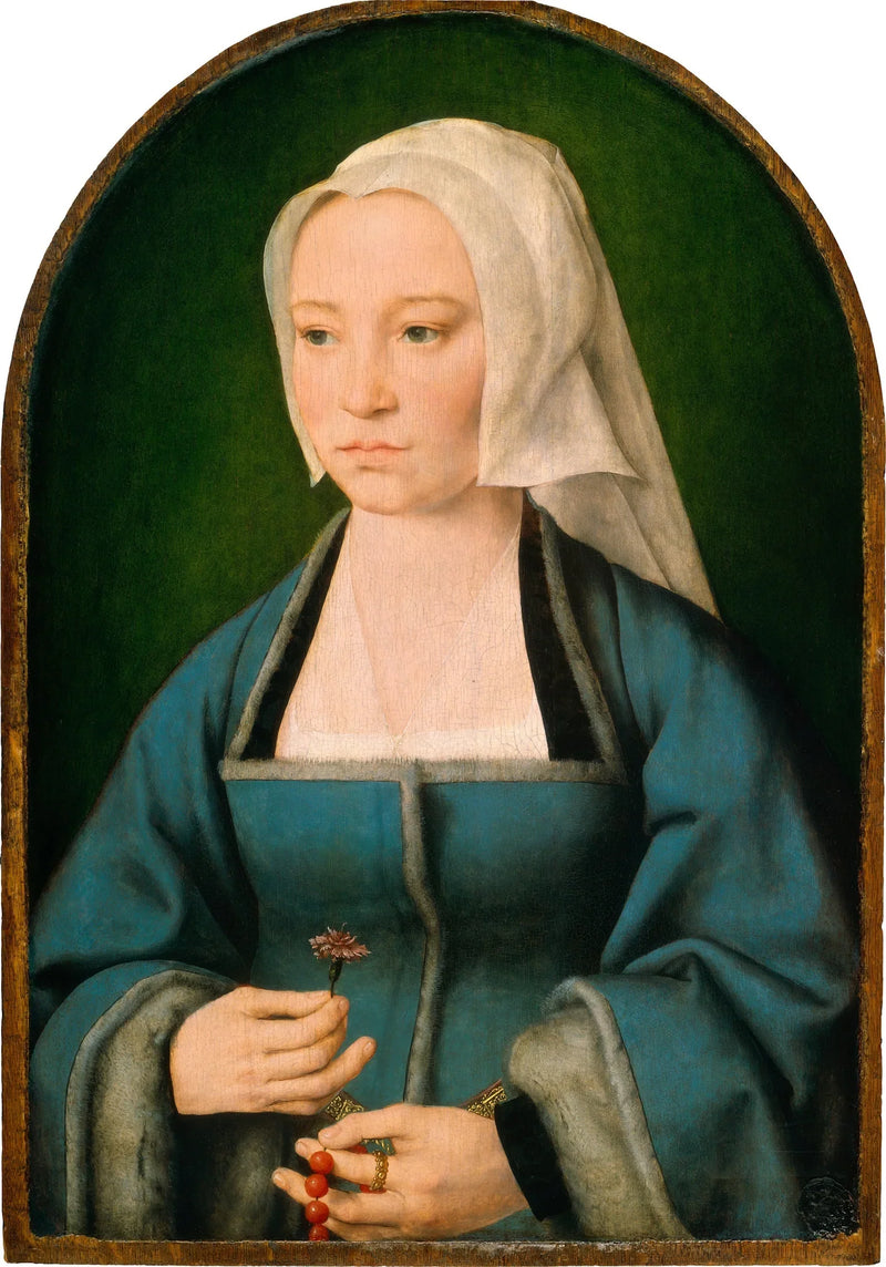Margaretha Boghe, hustru till Joris Vézeleer - Joos van Cleve