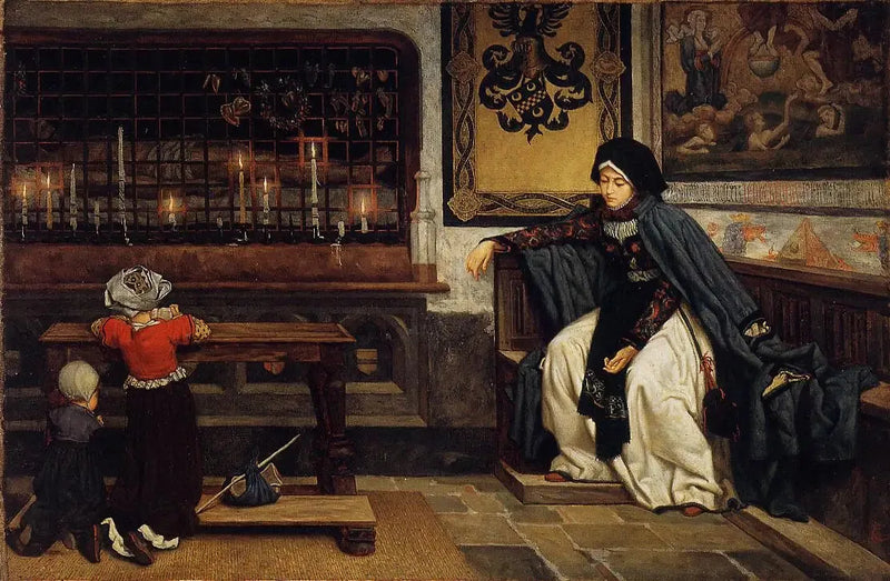 Marguerite i kyrkan - James Tissot