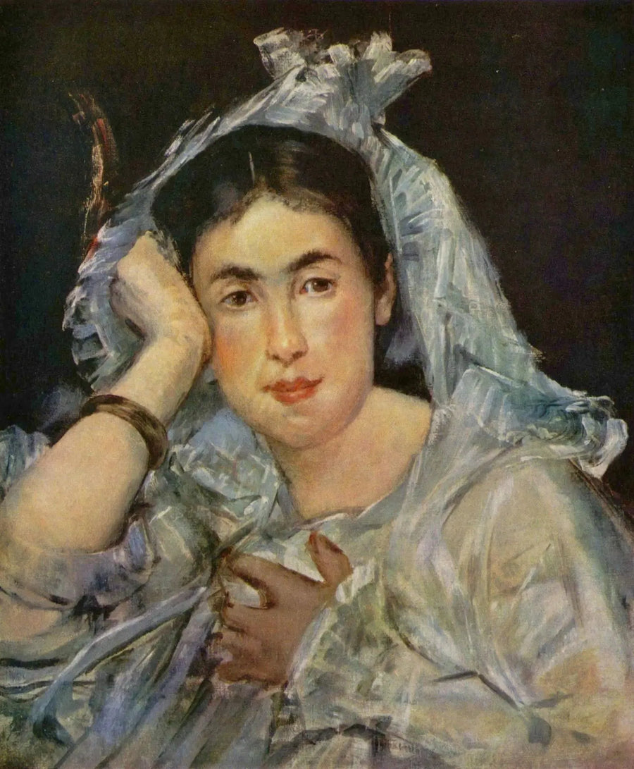 Marguerite de Conflans med huva - Édouard Manet