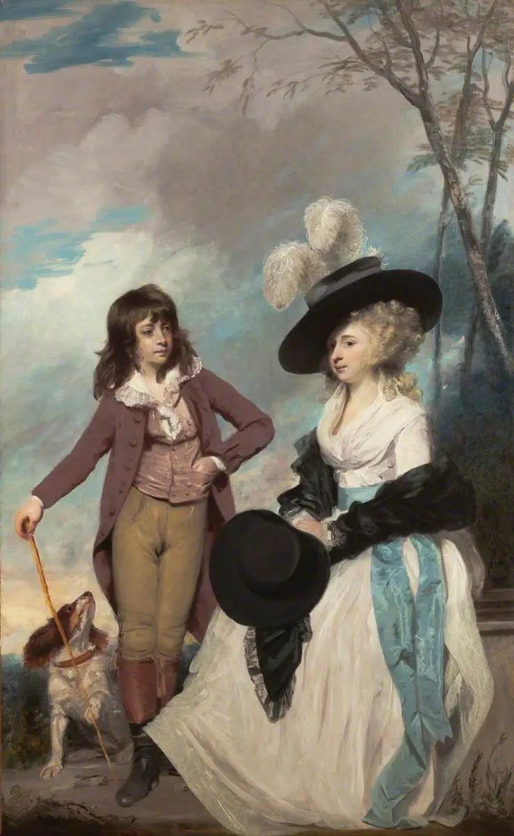 Maria Marow Gideon och hennes bror, William - Joshua Reynolds