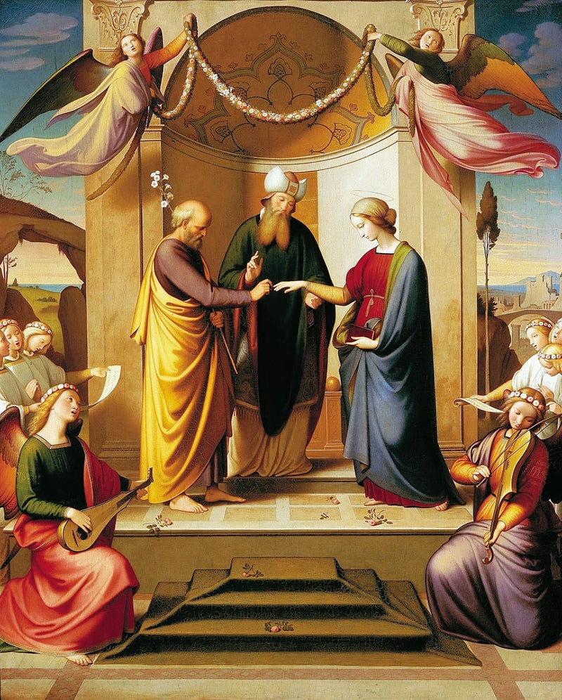 Virgins bröllop (Sposalizio). - Johann Friedrich Overbeck