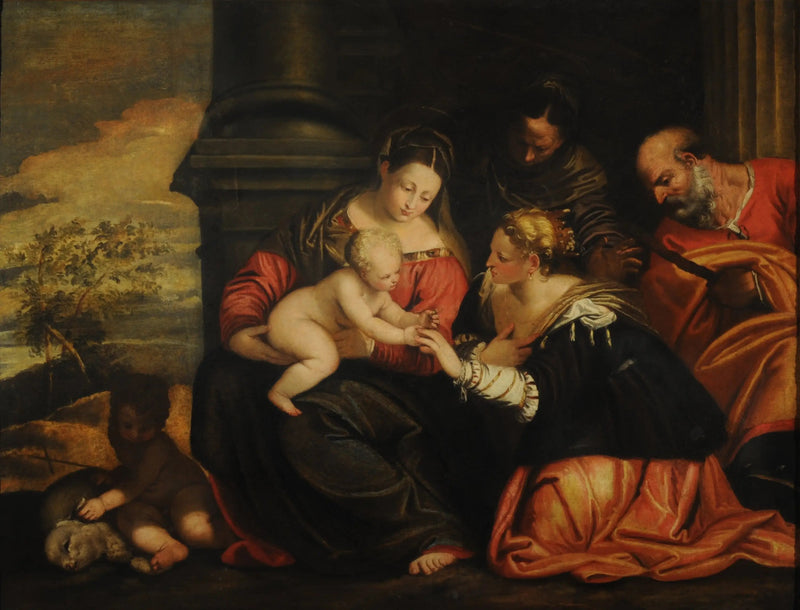 Mystiskt äktenskap av heliga Katarina av Alexandria - Paul Véronèse
