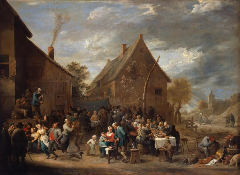 Bondbröllop - David Teniers den yngre