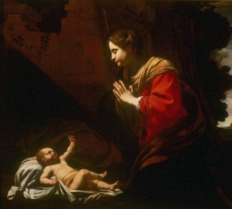 Marie älskar barnet - Simon Vouet