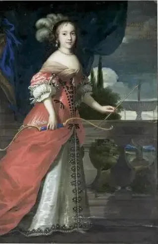 Marie Anne Mancini som jägare - Juste d'Egmont