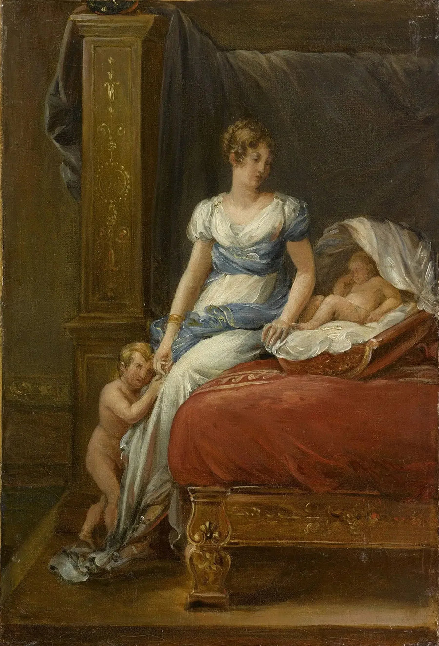 Marie-Annonciade-Caroline Bonaparte, Neapels drottning och hennes barn - François Gérard