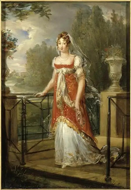 Marie-Annuciade-Caroline Bonaparte, Neapels drottning, på Neuilly slott (1782-1839) - François Gérard