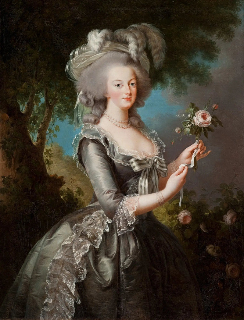 Marie-Antoinette kallad « à la Rose » - Élisabeth Vigée Le Brun