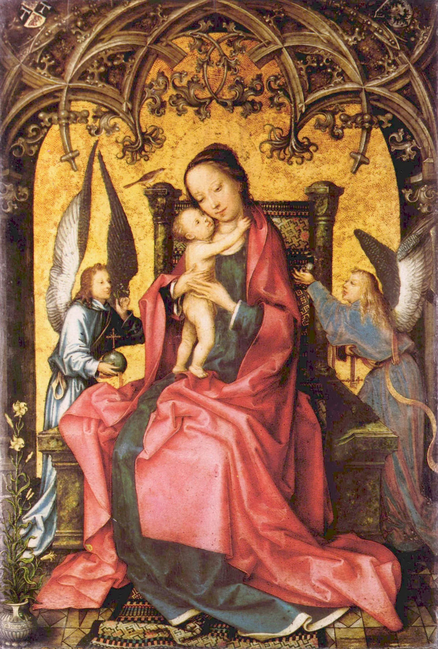 Marie med barnet - Hans Holbein den äldre