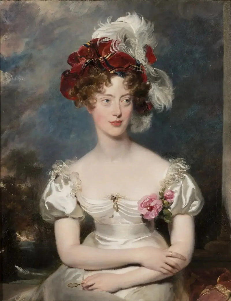 Marie Caroline de Bourbon-Sicile (1798-1870), hertiginna av Berry. - Thomas Lawrence