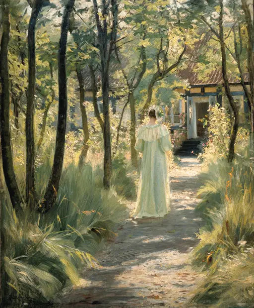 Marie i trädgården - Peder Severin Krøyer