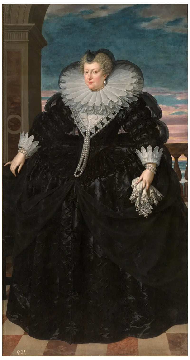 Marie de Médicis som änka - Frans Pourbus den yngre