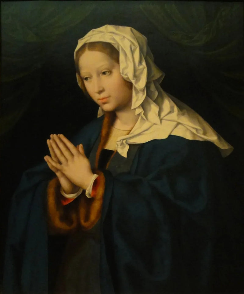 Marie i bön - Joos van Cleve