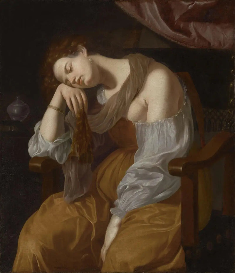 Maria Magdalena ångrar sig - Artemisia Gentileschi