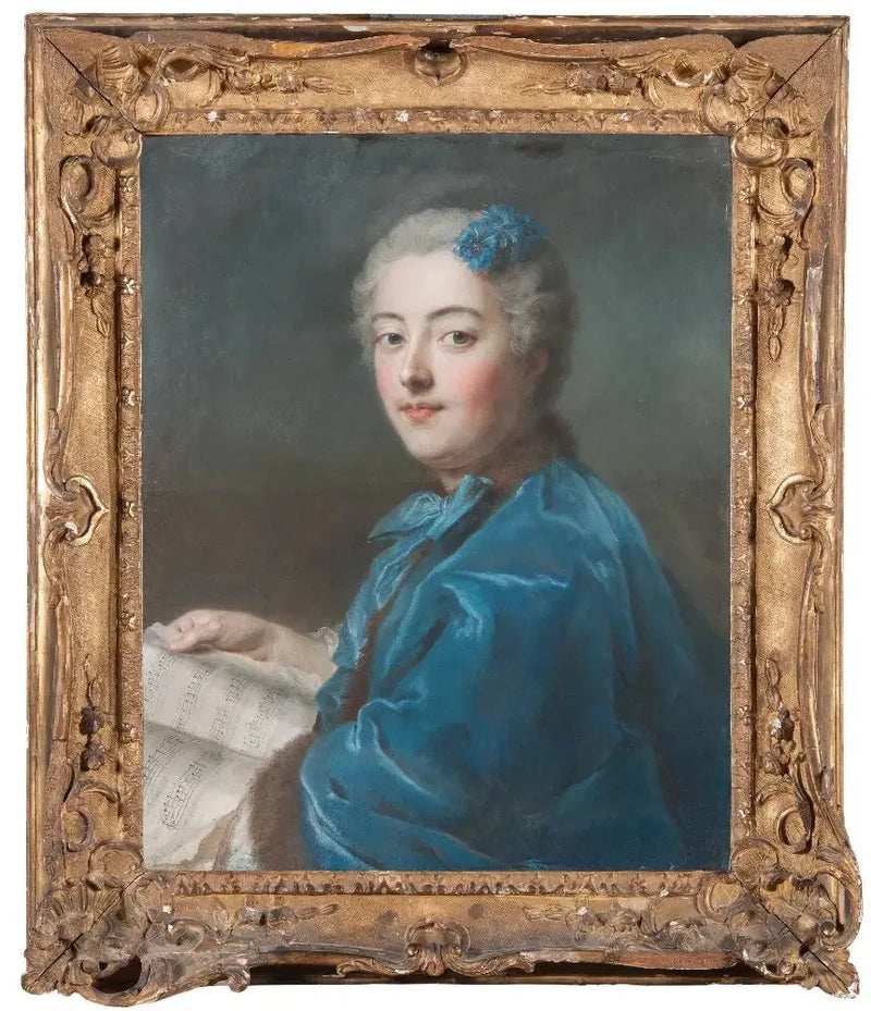 Marie-Sophie de Courcillon, hertiginna av Pecquigny, prinsessa av Rohan - Maurice-Quentin de La Tour