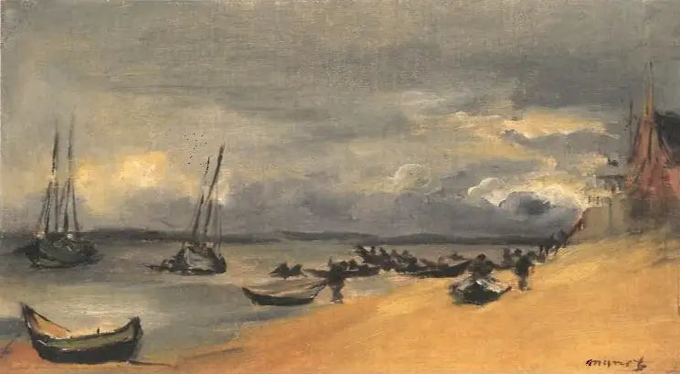 Marin, Arcachon, åskväder - Édouard Manet