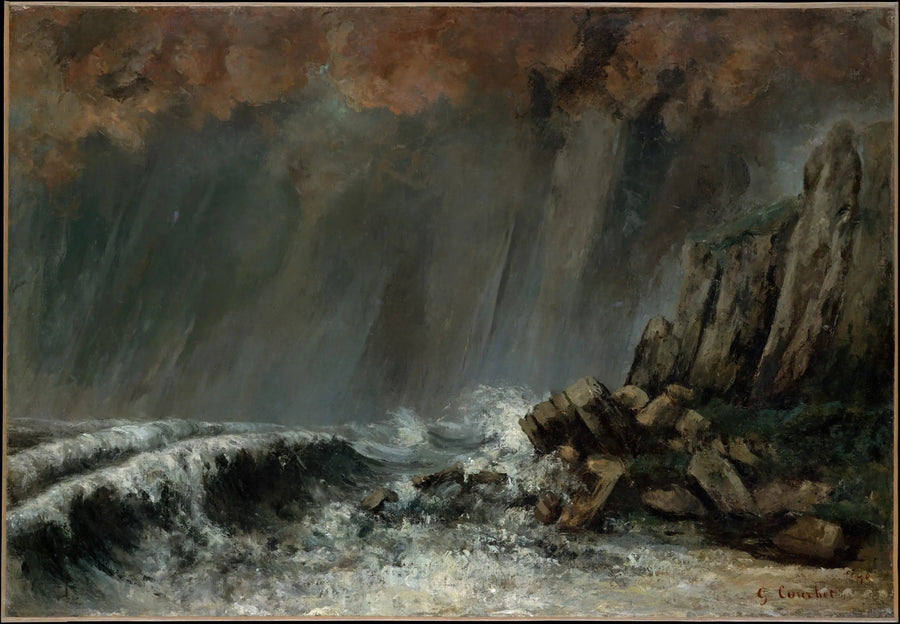 Marin: Den marina tromben - Gustave Courbet