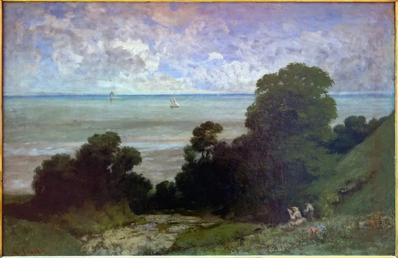Marin eller Vy över Honfleur - Gustave Courbet