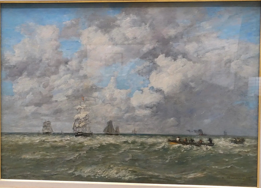 Marinare, lamanskaparna - Eugène Boudin