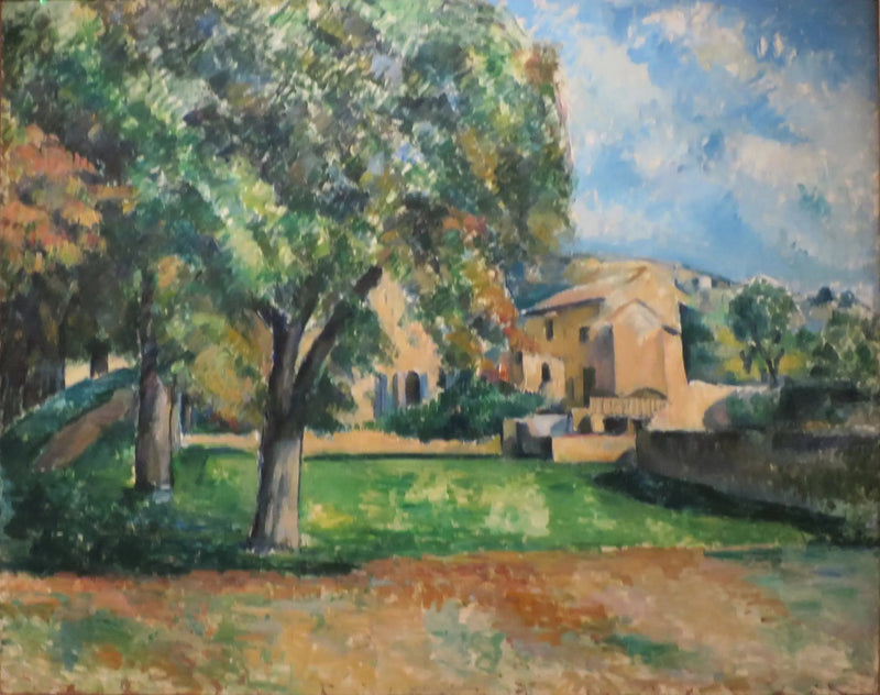 Kastanjeträd och bondgården Jas de Bouffan. - Paul Cézanne