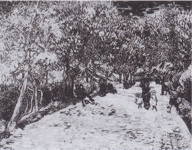 Röda kastanjer i Arles offentliga park - Vincent van Gogh