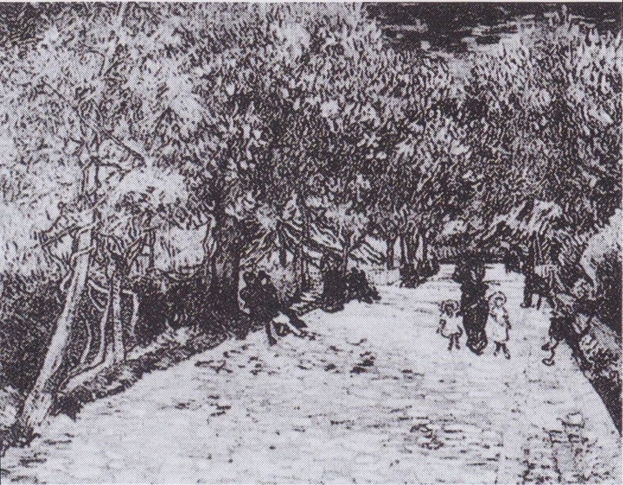 Röda kastanjer i Arles offentliga park - Vincent van Gogh