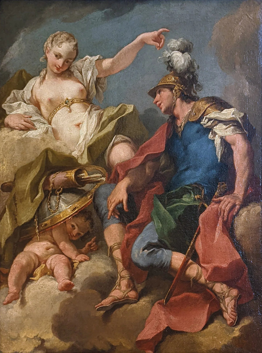Mars och Venus - Giovanni Battista Pittoni