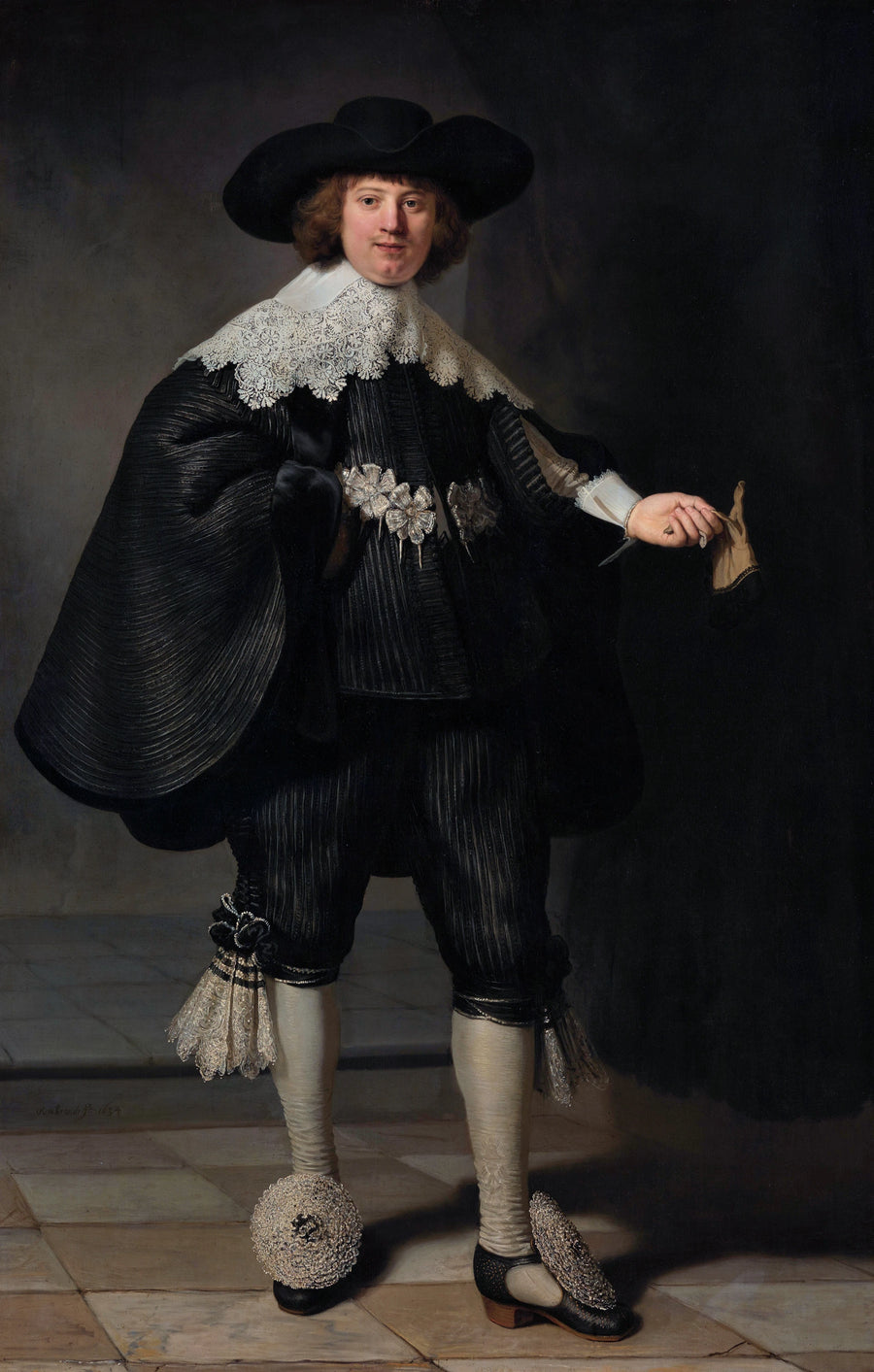 Porträtt av Maerten Soolmans - Rembrandt