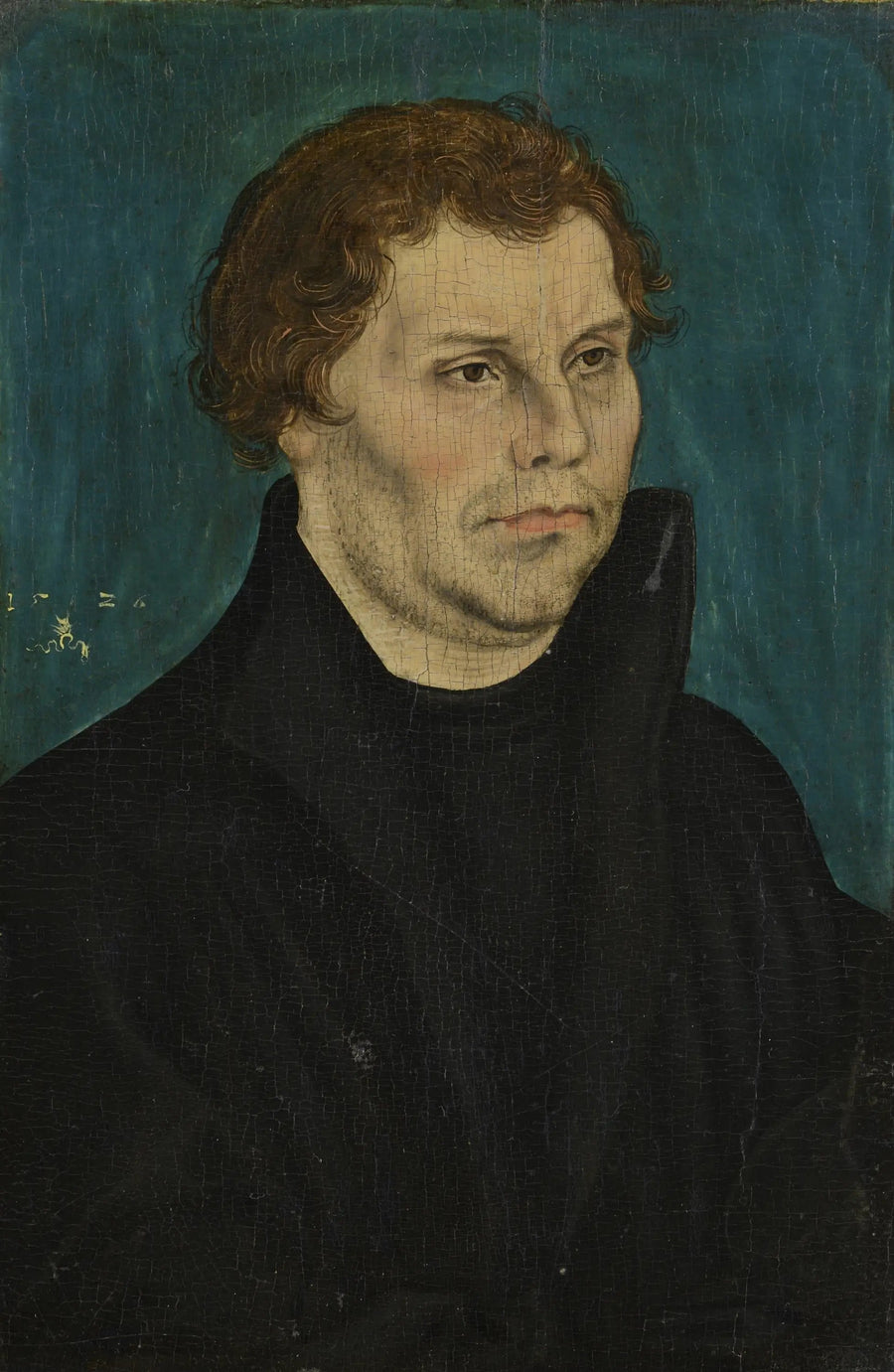 Martin Luther, till midjan, vänd mot höger - Lucas Cranach den äldre